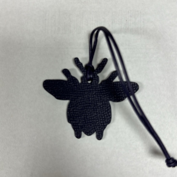 Navy blue bee Dior bag charm - Picture 2 of 3